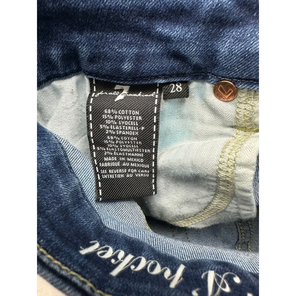 7 For All Mankind A Pocket Jeans Women 28 Dark Wash Bootcut Stretch Denim